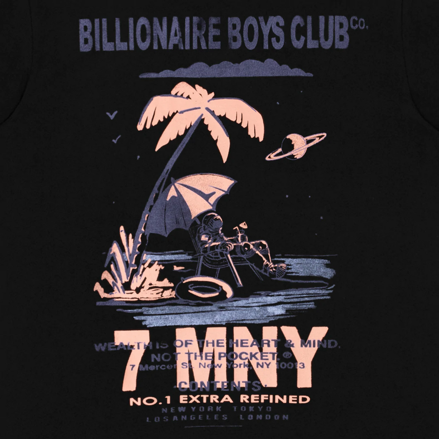 CAMISETA BILLIONAIRE BOYS CLUB PALM [NEGRA]