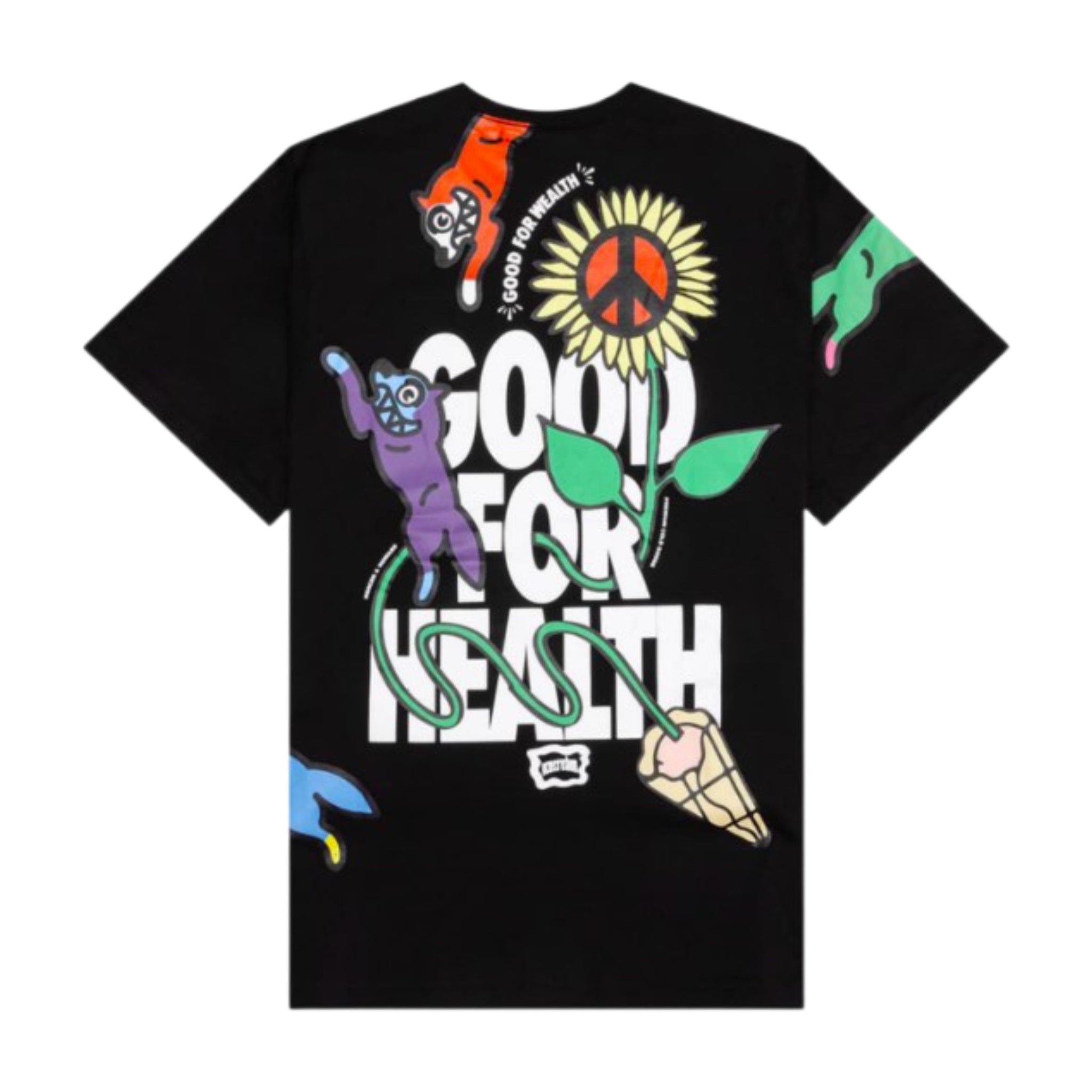 CAMISETA ICECREAM HEALTH [NEGRA]