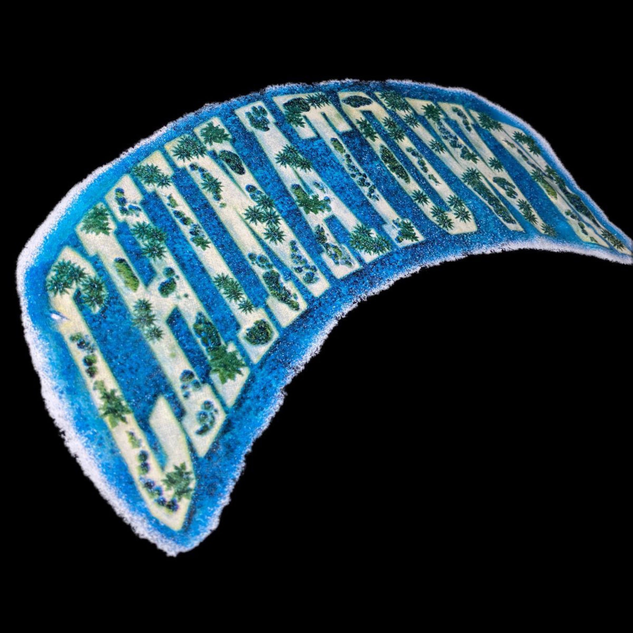 CAMISETA CHINATOWN MARKET ARC ISLAND [NEGRA]